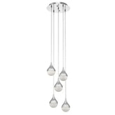 Kiss 5 Light 13-3/4" Wide Integrated LED Multi Light Pendant
